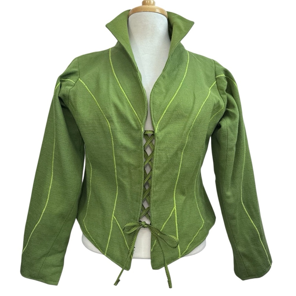Handmade “Peter Pan” Theater Style Lace up Blazer Jacket S-M